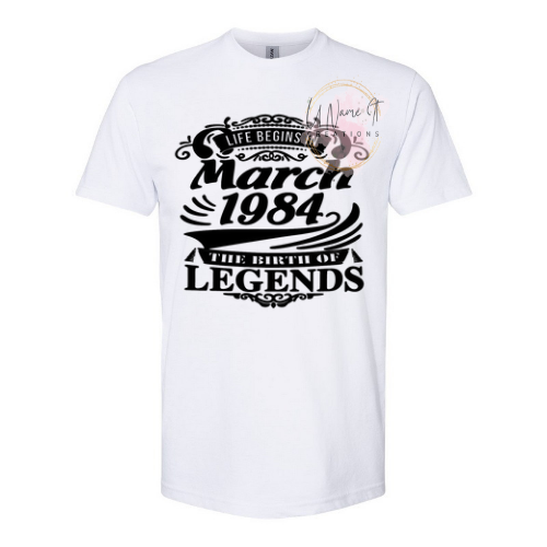 1984 Legend Birthday Shirt